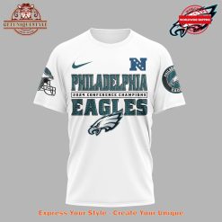 Philadelphia Eagles 2024 Conference Champions White Shirt