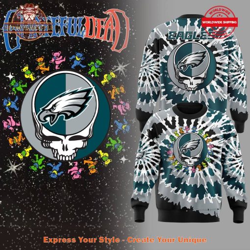 Philadelphia Eagles Grateful Dead 2025 Limited Sweatshirt