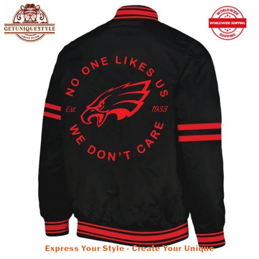 Philadelphia Eagles Love Hurts No One Likes Us Baseball Jacket