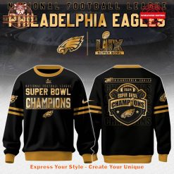 Philadelphia Eagles Super Bowl 2025 Champions Black Gold Merch Collection