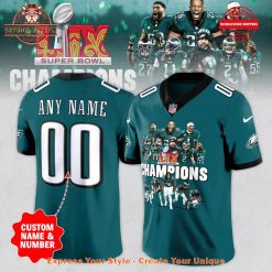 Philadelphia Eagles Super Bowl LIX Champions 2025 Football Jersey