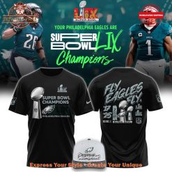 Philadelphia Eagles Super Bowl LIX Champions Fly Eagles Fly Merch Collection