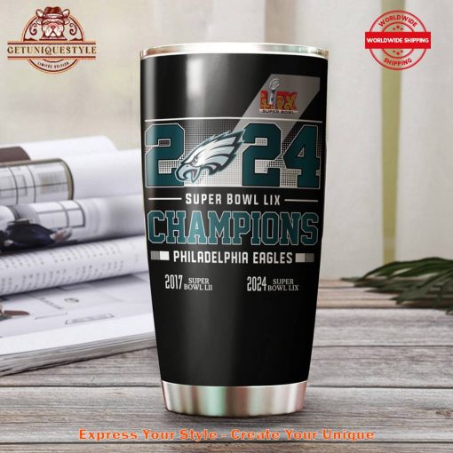 Philadelphia Eagles Super Bowl LIX Champions Tumbler