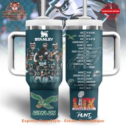 Philadelphia Eagles Super Bowl LIX Let's Hunt 40oz Stanley Tumbler