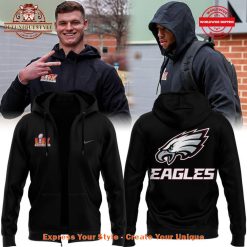 Philadelphia Eagles Super Bowl LIX Special Edition Zip Hoodie