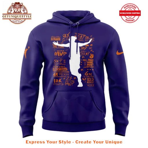 Phoenix Mercury Goat Diana Taurasi 2025 Purple Hoodie