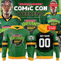 Providence Bruins Turtle-Powered RI Comic Con Custom Hoodie