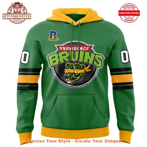 Providence Bruins Turtle-Powered RI Comic Con Custom Hoodie