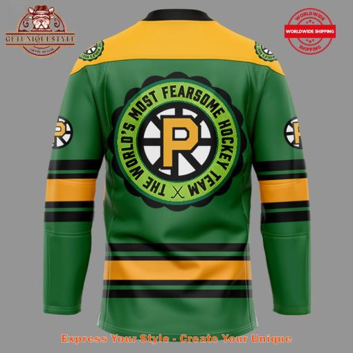 Providence Bruins Turtle-Powered RI Comic Con Hockey Jersey