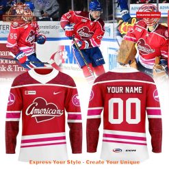 Rochester Americans Red Threads Custom Hockey Jersey