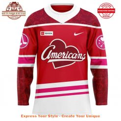 Rochester Americans Red Threads Custom Hockey Jersey