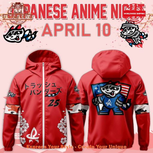 Rocket City Trash Pandas 2025 Japanese Anime Night Windbreaker Jacket