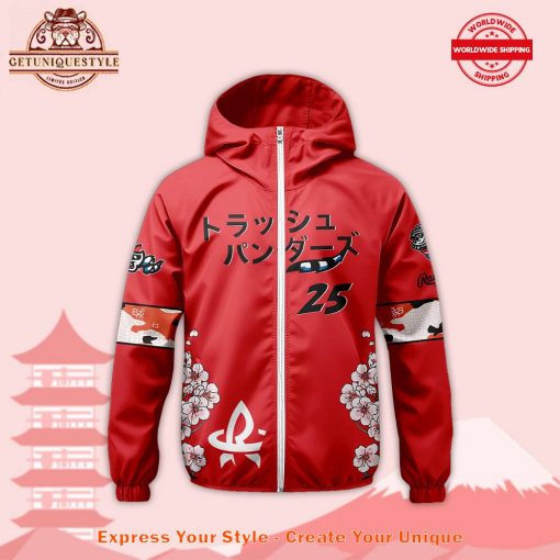 Rocket City Trash Pandas 2025 Japanese Anime Night Windbreaker Jacket