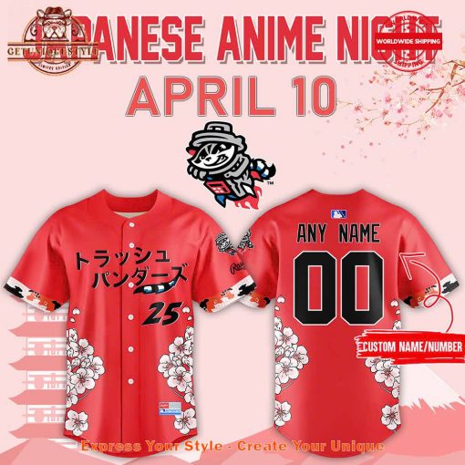 Rocket City Trash Pandas Japanese Anime Night 2025 Jersey