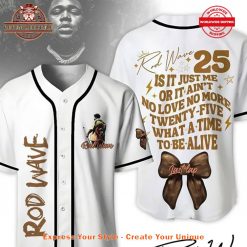 Rod Wave Last Lap 25 Baseball Jersey