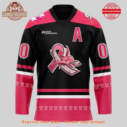 San Jose Barracuda Pink in the Rink Custom Jersey