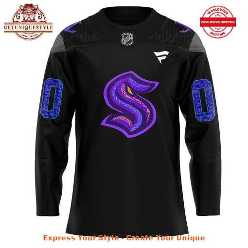 Seattle Kraken Black Hockey History Night Jersey