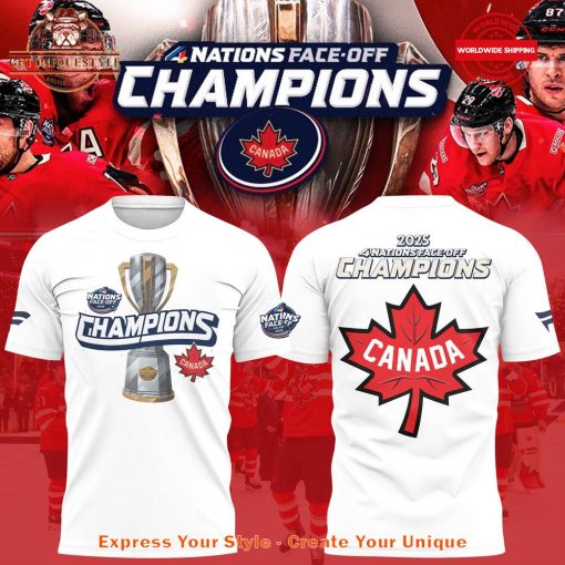 Team Canada 4 Nations Face-Off Champions Shirt Collection