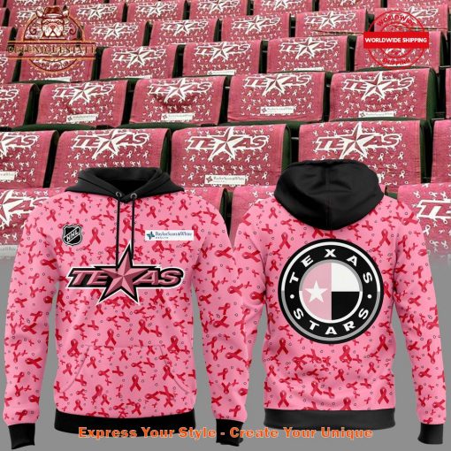 Texas Stars 2025 Pink Ribbon Hoodie