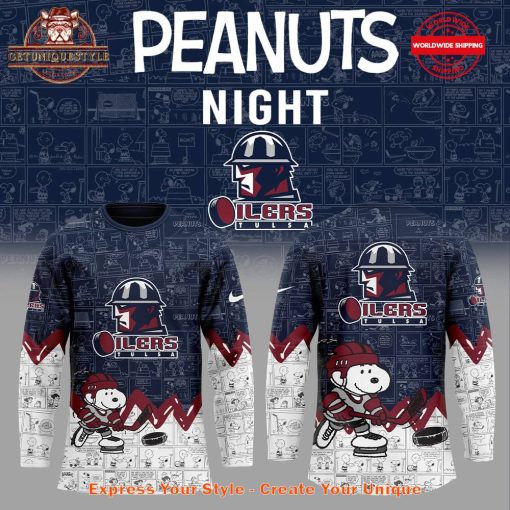 Tulsa Oilers 75th Anniversary of Peanuts Jersey