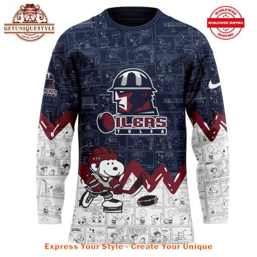 Tulsa Oilers 75th Anniversary of Peanuts Jersey