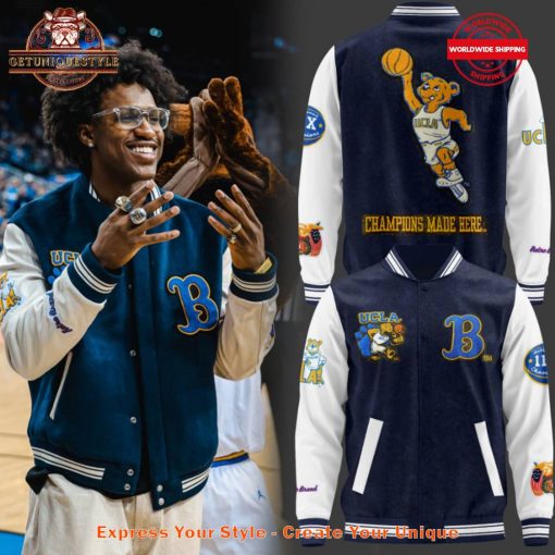 UCLA Bruins Champions Made Here Baseball Jacket