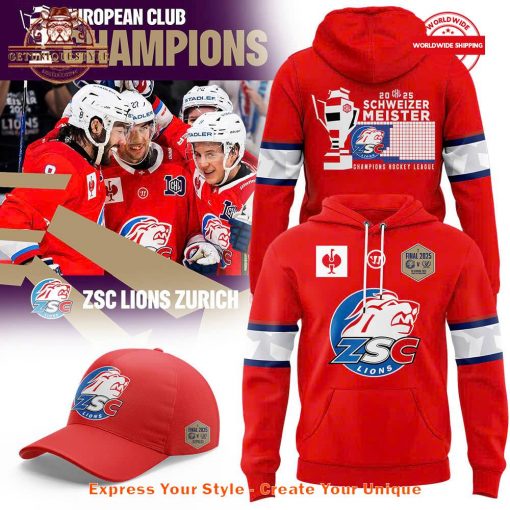 ZSC Lions CHL 2025 European Club Champions Hoodie