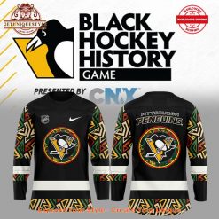 Pittsburgh Penguins Black Hockey History Night Jersey