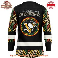 ittsburgh Penguins Black Hockey History Night Jersey