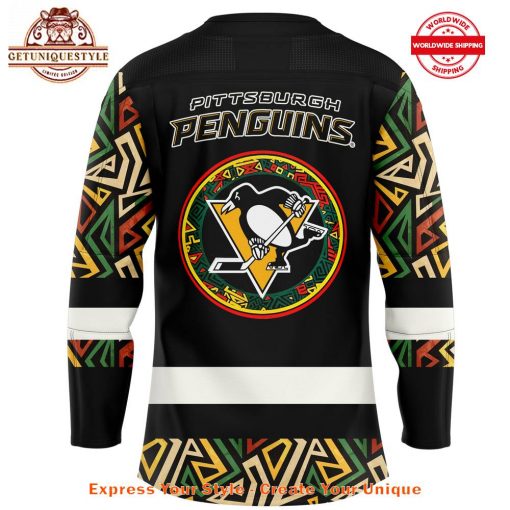 Pittsburgh Penguins Black Hockey History Night Jersey