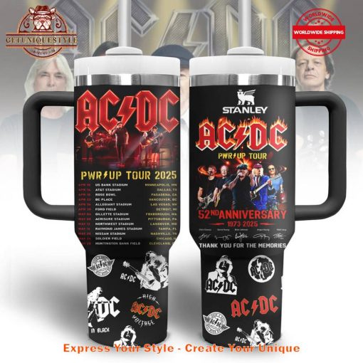 AC/DC Power Up Tour 2025 40oz Stanley Tumbler