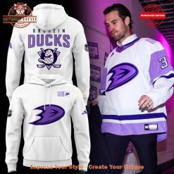 Anaheim Ducks Hockey Fights Cancer Night 2025 Hoodie