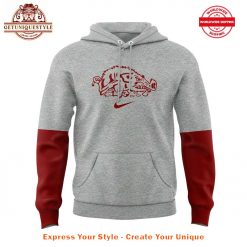 Arkansas Razorback Basketball Ball Hogs 2025 Gray Hoodie