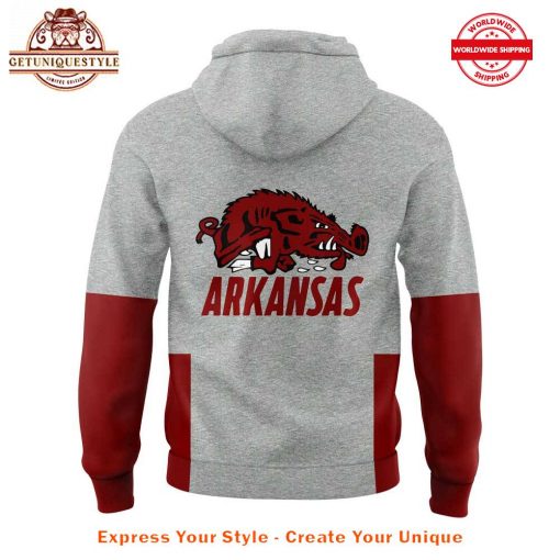 Arkansas Razorbacks Basketball Ball Hogs 2025 Gray Hoodie