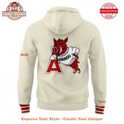 Arkansas Razorback Mens Basketball Chainstitch Logo Hoodie