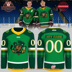 Bloomington Bison St Patrick's Day Special New Hockey Jersey