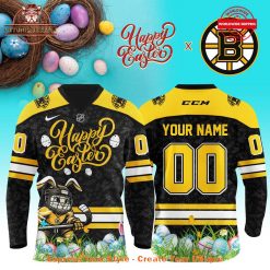 Boston Bruins Happy Easter Day 2025 Hockey Jersey