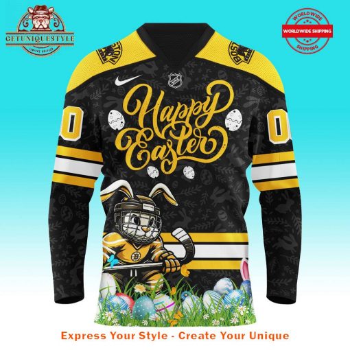 Boston Bruins Happy Easter Day 2025 Hockey Jersey