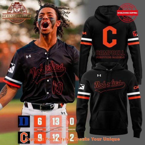 Campbell Baseball Nobodies 2025 Special Uniform Hoodie