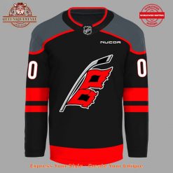 Carolina Hurricanes Fnatics Red Black Custom Hockey Jersey