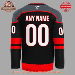 Carolina Hurricanes Fnatics Red Black Custom Hockey Jersey