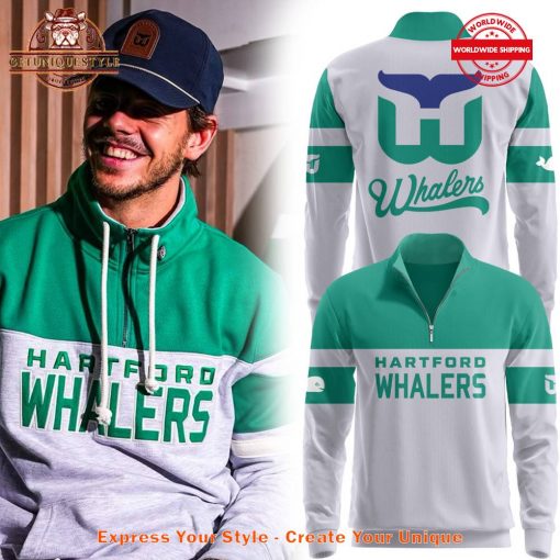 Carolina Hurricanes Happy Whalers Night Quarter Zip Sweatshirt