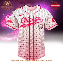 Chicago Cubs Demon Slayer Kamado Nezuko Pink Jersey