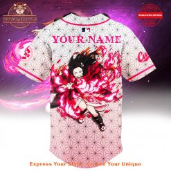 Chicago Cubs Demon Slayer Kamado Nezuko Pink Jersey