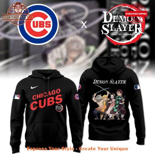 Chicago Cubs x Demon Slayer Collab 2025 Hoodie