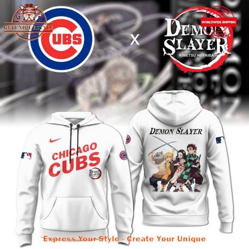 Chicago Cubs x Demon Slayer Collab 2025 Hoodie