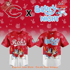 Cincinnati Reds Bluey Night 2025 Baseball Jersey