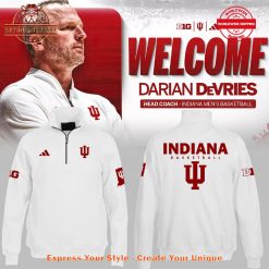 Coach Darian DeVries Indiana Hoosiers Welcome Quarter Zip Sweatshirt