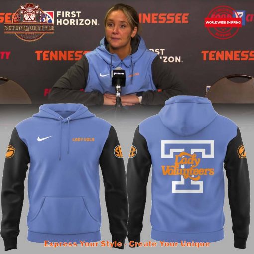 Coach Kim Caldwell Lady Vols Basketball 2025 Blue Hoodie