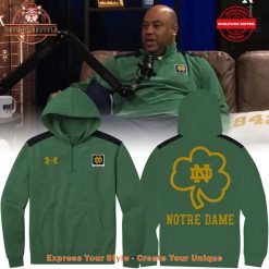 Coach Micah William Shrewsberry Notre Dame Half Zip Hoodie